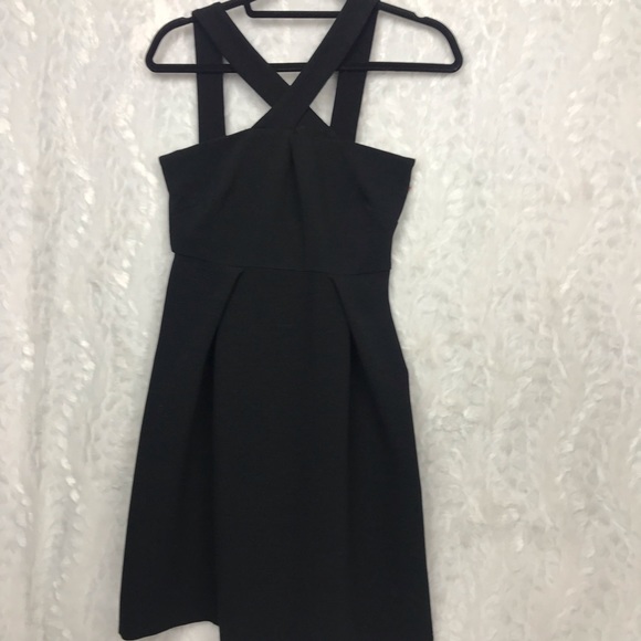 Banana Republic Dresses & Skirts - Banana Republic black thick cross strap dress Sz 6